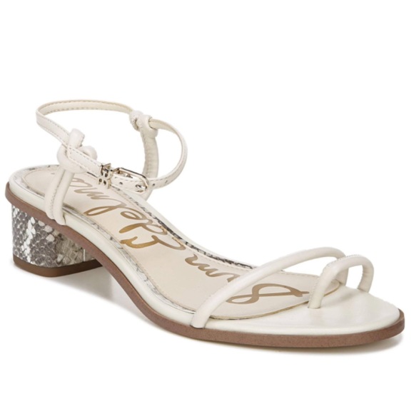 Sam Edelman | Shoes | Sam Edelman Isle Heeled Snake Print Leather ...